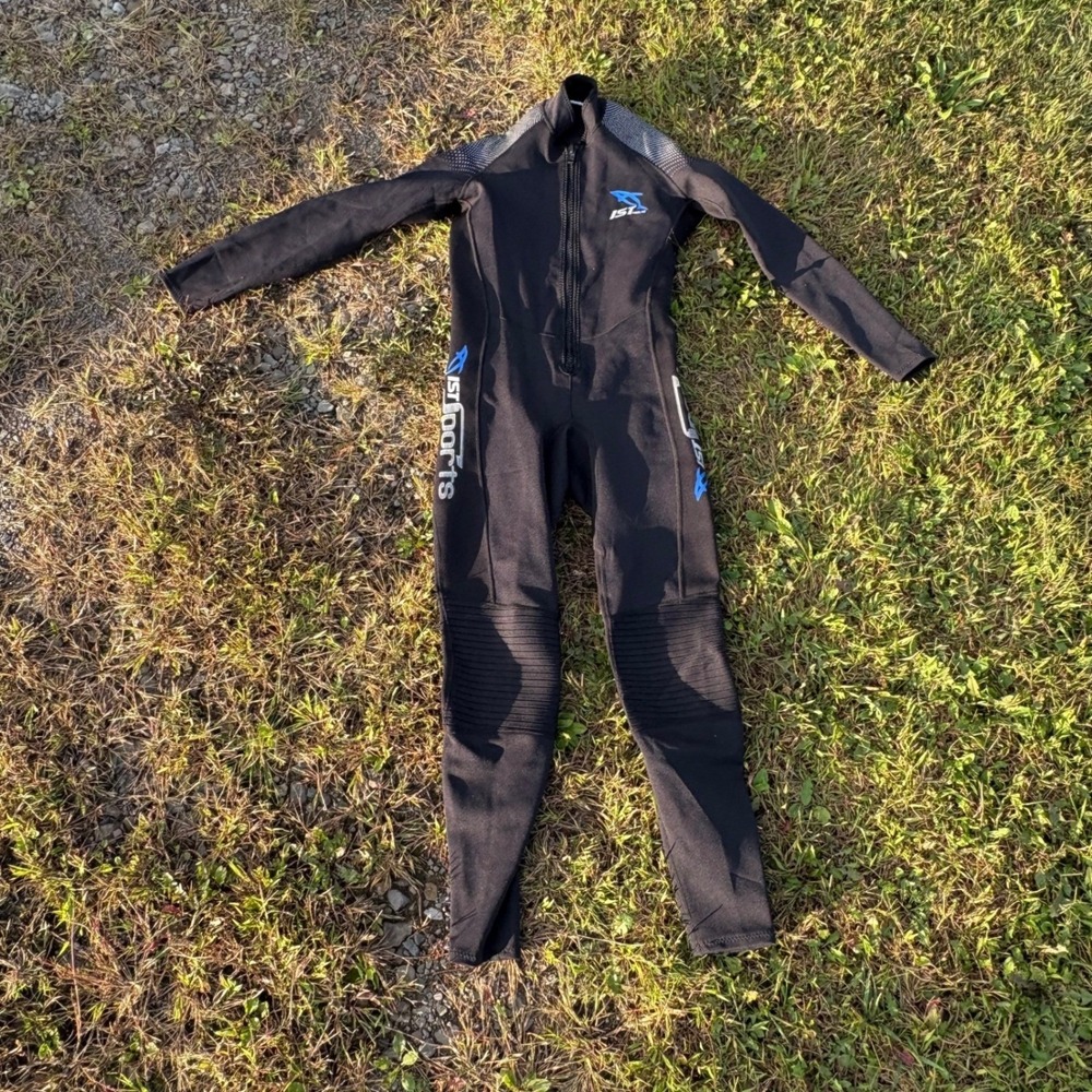 IST Proline 0.5mm Full‎ Body Wetsuit Mens Black Front Zip Scuba Dive